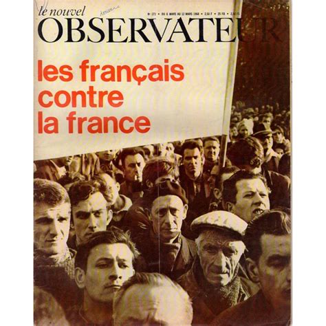 Le Nouvel Observateur N Mars Les Fran Ais Contre La France