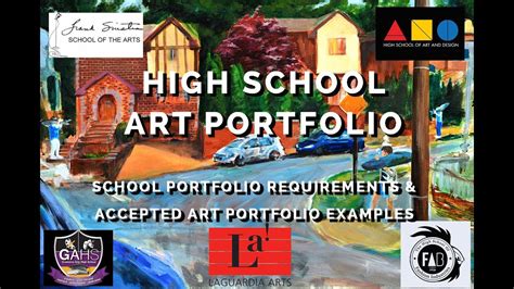 ART HIGH SCHOOL Art Portfolio EXAMPLES & Requirements- LaGuardia, Frank ...