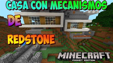 Casa Con Mecanismos De Redstone Para Minecraft PE 0 15 0 Redstone