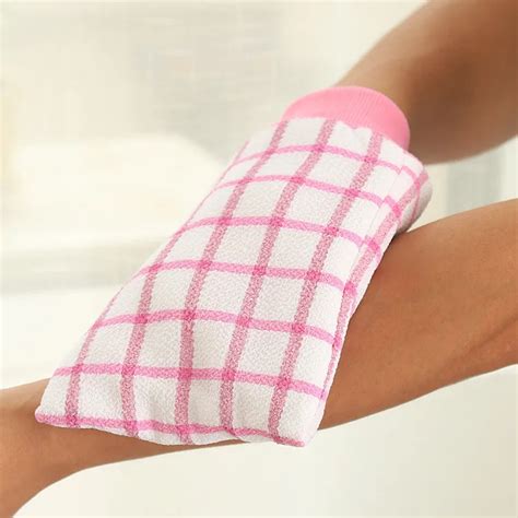 1pcs Korea 3d Lattice Cuozao Towel Gloves Thick Gloves Rubbing Mud