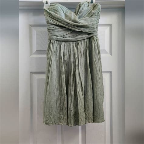 Jcrew Silk Pastel Green Dress Gem