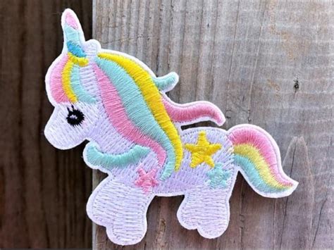 Sequin Unicorn Patch Rainbow Unicorn Patch Unicorn Iron On Etsy