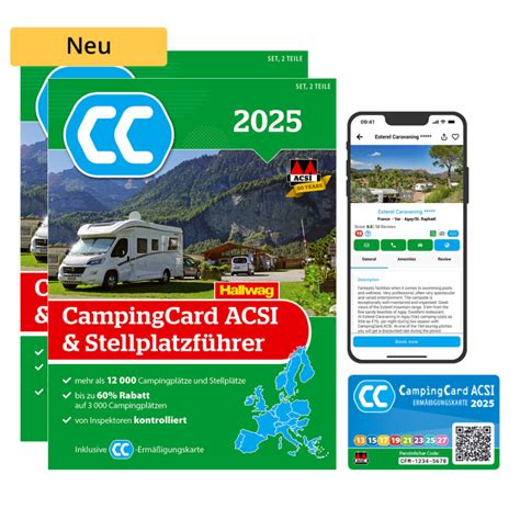 Campingcard Acsi Stellplatzf Hrer