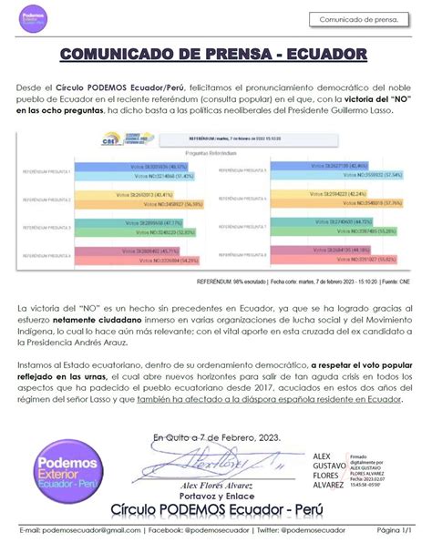 Plataforma Va Por Ti Ecuador On Twitter RT Podemosecuador