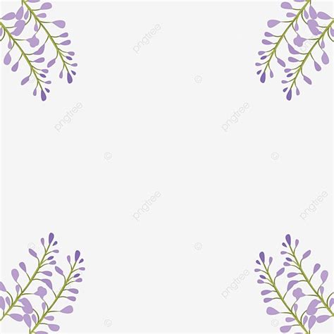 Purple Border Vector Hd Images, Purple Flower Border, Pattern, Shading ...