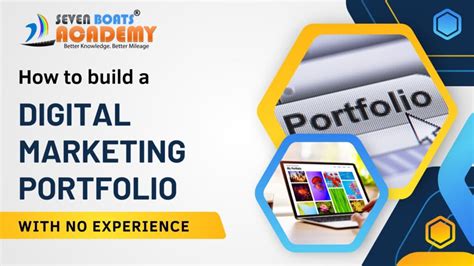 how to create a digital marketing portfolio with no experience