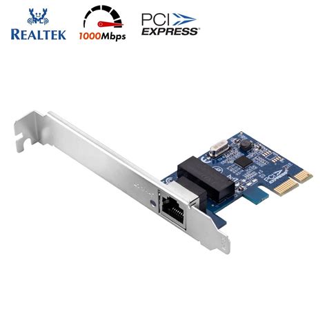 Placas De Rede Ethernet - Placa de Rede Ethernet Realtek Pci-Ex x1 Gigabit (10/100/1000 Mbps ...