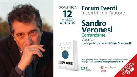 Sandro Veronesi Comandante Live Streaming YouTube