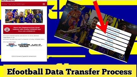 Efootball Data Transfer Process Efootball Mai Data Transfer Kaise