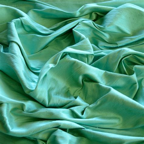 Seafoam Green Dupioni Silk 100 Silk Fabric 44 Wide Or 54 Wide By The Yard S 109 Etsy