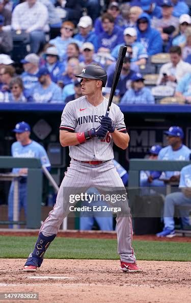 Max Kepler Of The Minnesota Twins Bats Against The Kansas City Royals