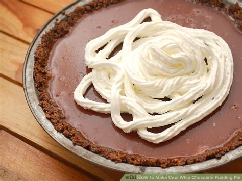 How To Make Cool Whip Chocolate Pudding Pie 11 Steps