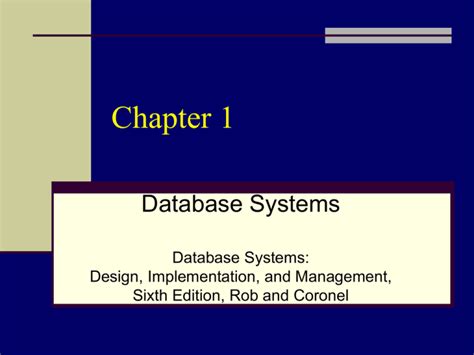 Introduction To Database Systems