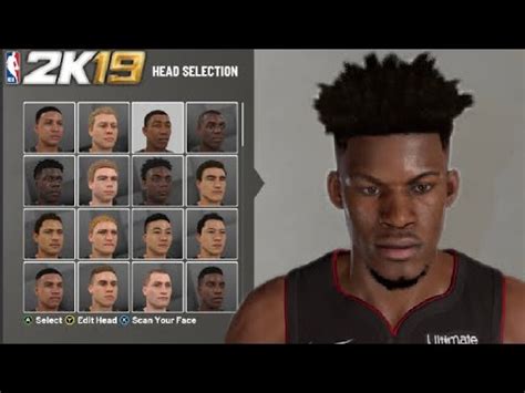 NBA 2k19 How To Make Your MyPlayer EXACTLY Like Jimmy Butler YouTube