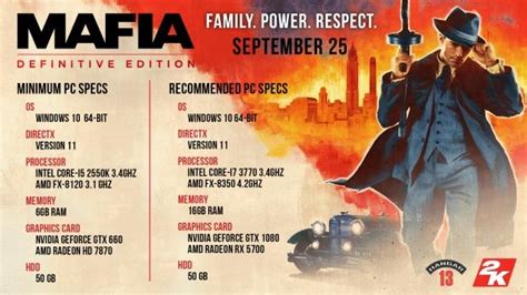 Mafia Definitive Edition Will Run On An Hd 7870 Pc Specs Revealed