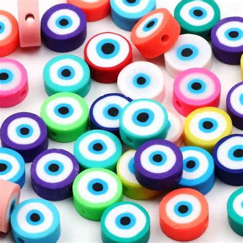 Cuentas Fimo Colores Ojo Turco Mal De Ojo Tira Mm Bisuteria Meses