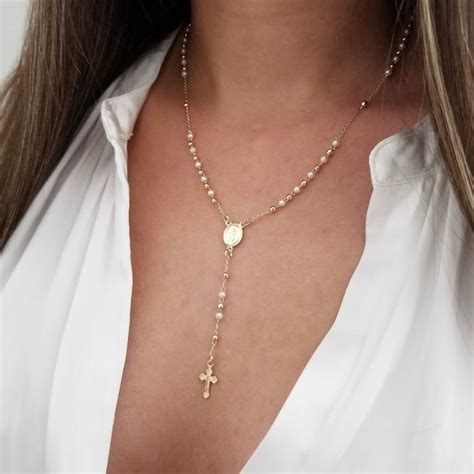 Rosary Necklace Etsy
