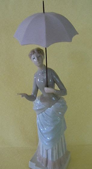 Vintage NAO By Lladro RETIRED Lady With Umbrella Lladro Lladro