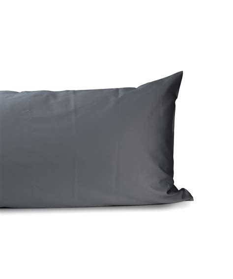 Egyptian Cotton Pillowcase Satin 400tc Anthracite Douxe Hotel Luxury