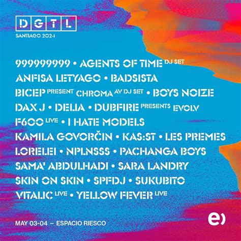 Dgtl Santiago 2024 Revisa Los Horarios Lineup Fechas Y Boletos