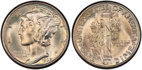 Images Of Mercury Dime 1939 10C PCGS CoinFacts