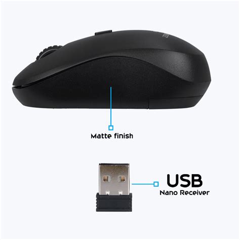 Zeb Bold Wireless Optical Mouse With Matte Finish