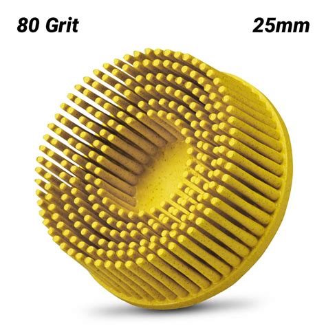 3m 61500129913 25mm 1 Scotch Brite Roloc 80 Grit Bristle Disc