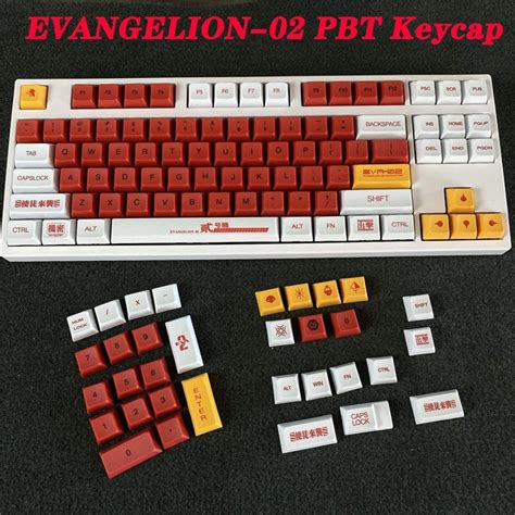 120 Keys Xda Height Evangelion 02 Keycap Mechanical Keyboard Eva Second