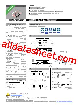 SM91076L Datasheet PDF Bourns Electronic Solutions