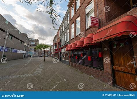 The Hague Netherlands March 20 2020 Holland`s Famous Red Light