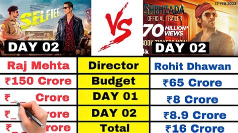 Selfiee Vs Shehzada Day 2 Selfie Box Office Collection Day 2