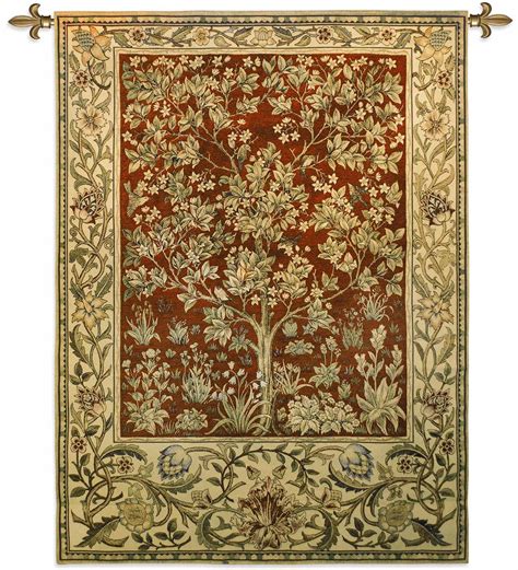 Tree Of Life Chenille And Cotton Tapestry Art And Home