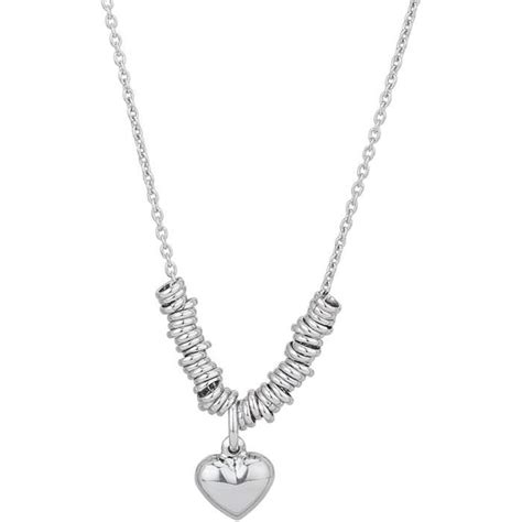 Bijoux En Argent Sterling Collier Breloques En Forme De C Ur