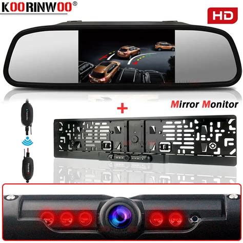 Koorinwoo Wireless Kit Intelligent System For Rear View Camera Frame