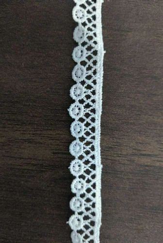 White Polyester Designer Fancy Gpo Lace For Textile Industry Fabric