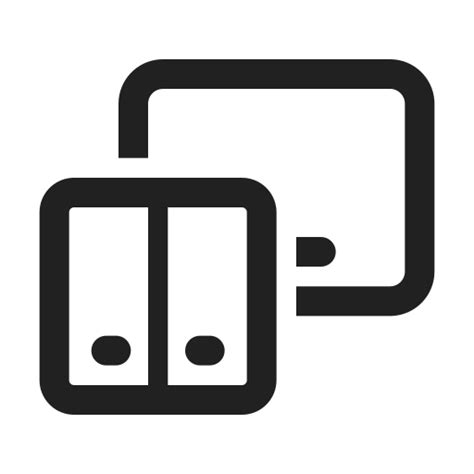 Dual Screen Tablet Regular User Interface Gesture Icons