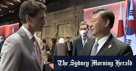 G Summit Xi Jinping Confronts Justin Trudeau Over Media Leaks