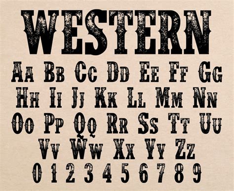 Western Font Wild West Font Old West Font Western Font Styles Cowboy