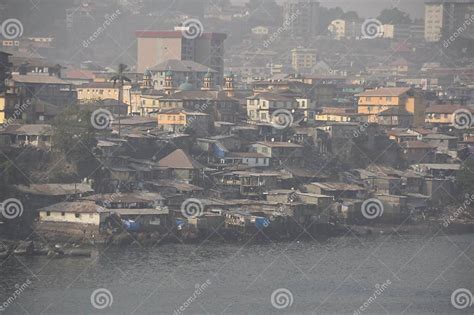 Shanty Town In Freetown In Sierra Leone Demolished And Poor Houses In