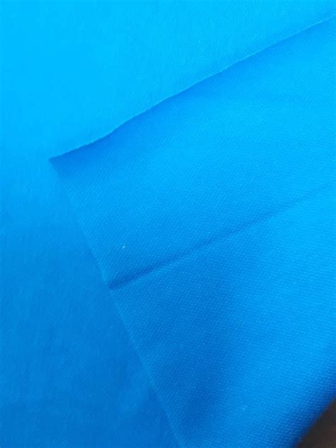 Polyester Cotton Recycled Pique Fabric Plain Solids Multicolour At Rs