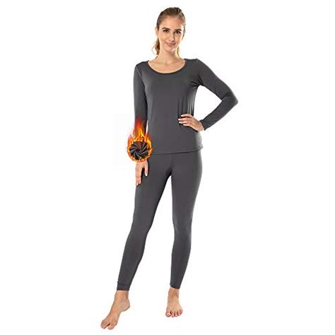 Mancyfit Thermal Underwear For Women Long Johns Set Fleece Lined Ultr