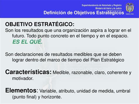 Ppt DefiniciÓn De Objetivos EstratÉgicos Etapa Cinco Powerpoint