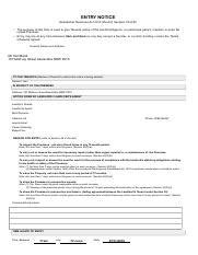 Nsw Entry Notice Pdf Entry Notice Residential Tenancies Act