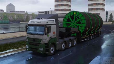 Munich To Stuttgart Transporting Cable Reels Truckers Of Europe 3