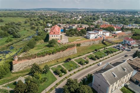 Premium Photo Aerial View Of Medieval Dubno Castle At Dubno Town