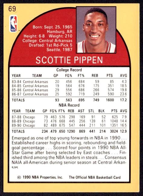 Hoops Scottie Pippen Chicago Bulls Ebay