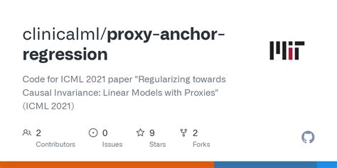 Github Clinicalmlproxy Anchor Regression Code For Icml 2021 Paper Regularizing Towards