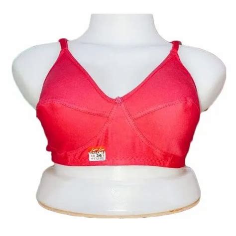 Plain Mahekt P Dark Peach Cotton Bra For Daily Wear Size 30 40 At Rs