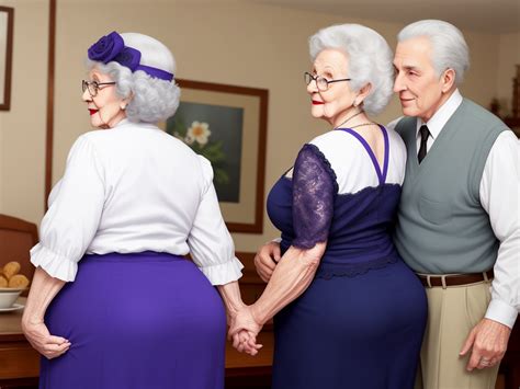 Photo Resolution Changer Granny Showing Her Big Booty Husband Touching