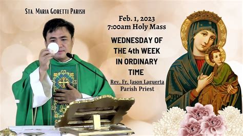 Feb Rosary Novena Am Holy Mass On Wednesday Of The Th